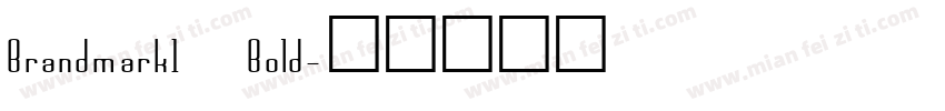 Brandmark1 Bold字体转换